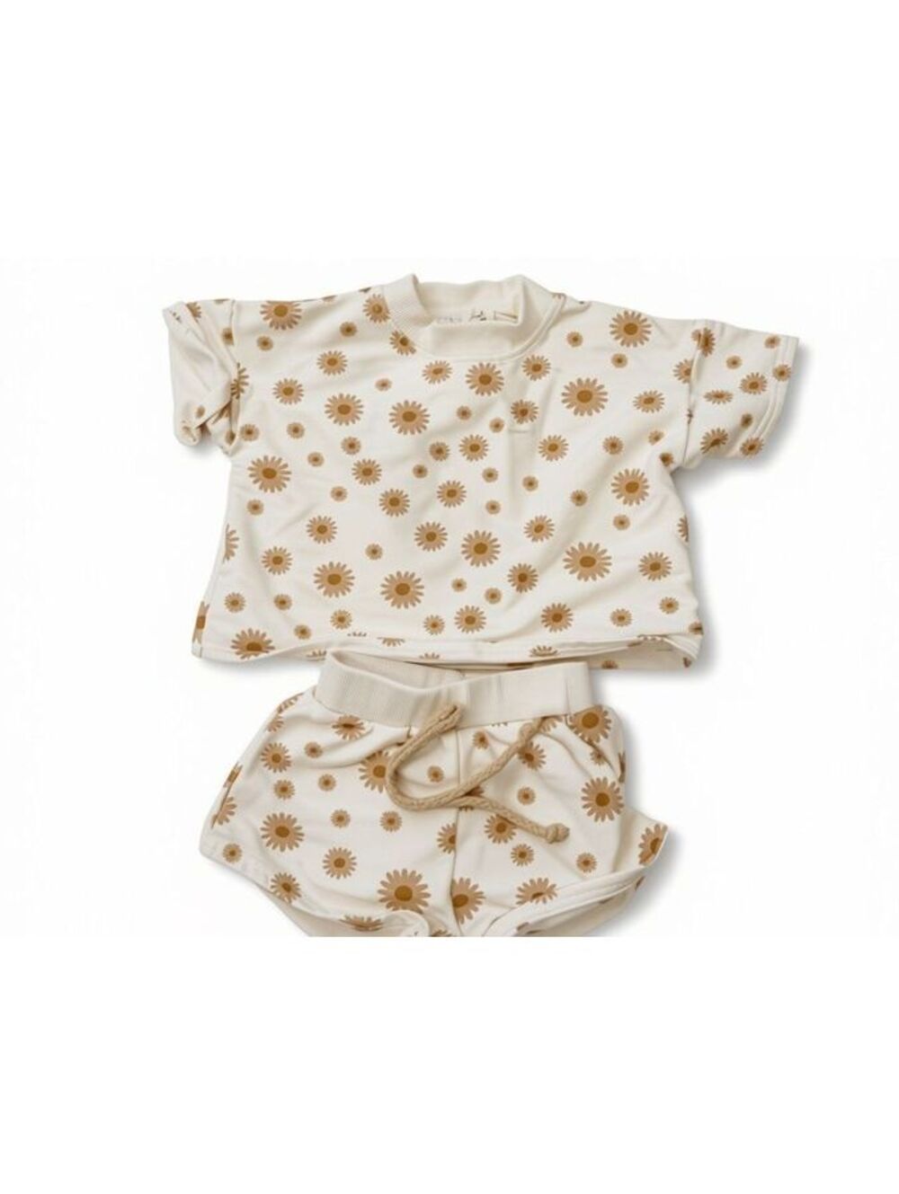 Forever French Baby Outfit Set with Sunflower Print Size 3-6M